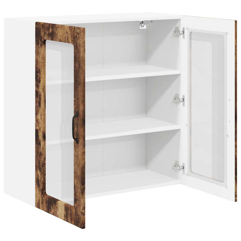 vidaXL Konyhaszekrény polcokkal Füstölt tölgy 80 x 31 x 80 cm Faanyag