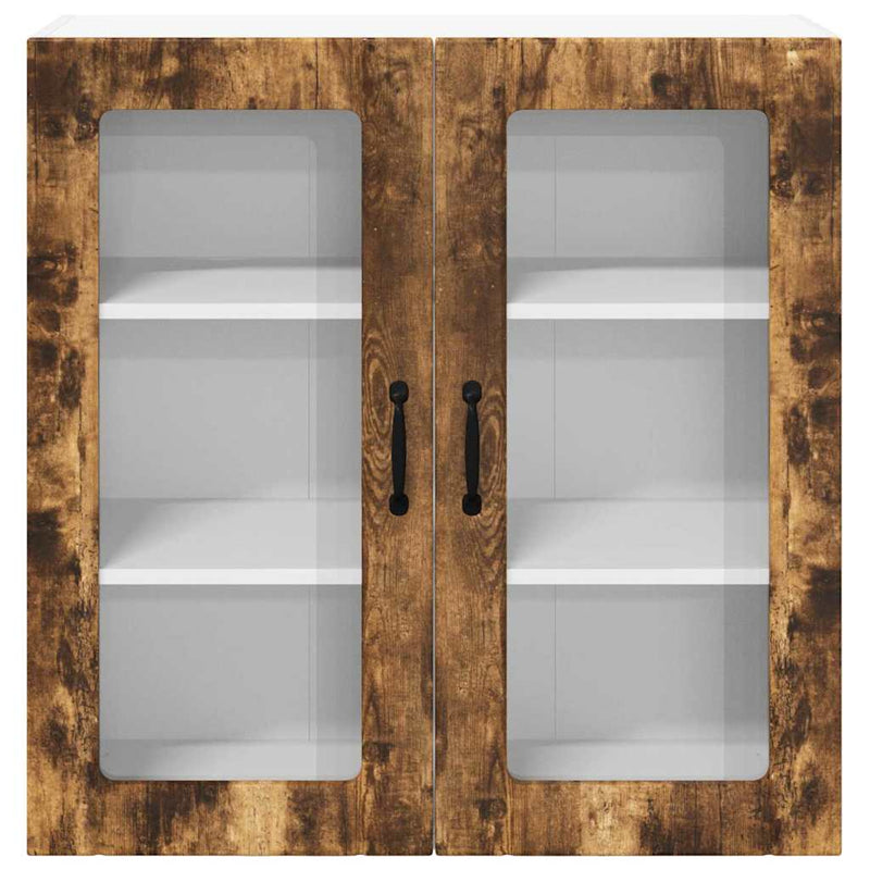 vidaXL Konyhaszekrény polcokkal Füstölt tölgy 80 x 31 x 80 cm Faanyag