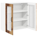 vidaXL Konyhaszekrény polcokkal Öreg fa 80 x 31 x 80 cm Faanyag