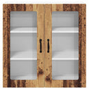 vidaXL Konyhaszekrény polcokkal Öreg fa 80 x 31 x 80 cm Faanyag