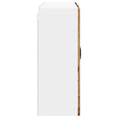 vidaXL Fali üveges szekrény LUCCA Antik Fa 80 x 31 x 80 cm Szerelt Fa
