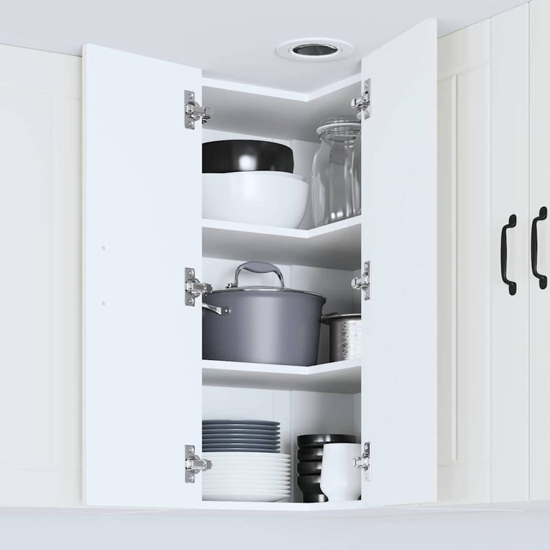 vidaXL Konyhaszekrény polcokkal Fehér 57 x 57 x 80 cm Faanyag