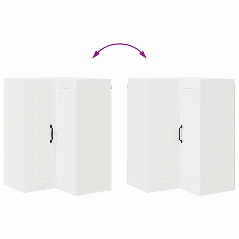 vidaXL Konyhaszekrény polcokkal Fehér 57 x 57 x 80 cm Faanyag