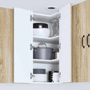 vidaXL Konyhaszekrény polcokkal Sonoma tölgy 57 x 57 x 80 cm Faanyag