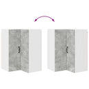 vidaXL Konyhaszekrény polcokkal Beton Szürke 57 x 57 x 80 cm Faanyag