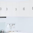 vidaXL Konyhaszekrény Magas Fényű Fehér 57 x 57 x 80 cm Faanyag