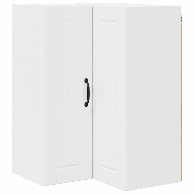 vidaXL Konyhaszekrény Magas Fényű Fehér 57 x 57 x 80 cm Faanyag