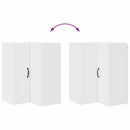 vidaXL Konyhaszekrény Magas Fényű Fehér 57 x 57 x 80 cm Faanyag