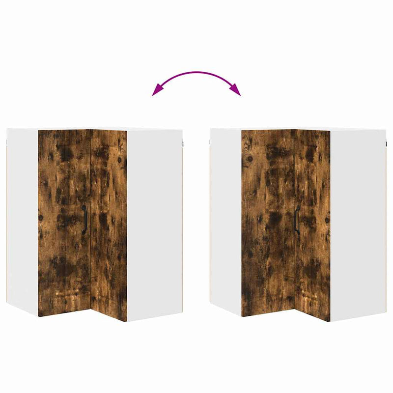 vidaXL Konyhaszekrény polcokkal Füstölt tölgy 57 x 57 x 80 cm Faanyag