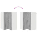 vidaXL Konyhaszekrény polcokkal Szürke Sonoma 57 x 57 x 80 cm Faanyag