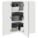 vidaXL Konyhaszekrény polcokkal Szürke Sonoma 57 x 57 x 80 cm Faanyag