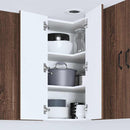 vidaXL Konyhaszekrény polcokkal Barna Tölgy 57 x 57 x 80 cm Faanyag