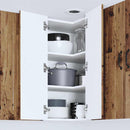 vidaXL Konyhaszekrény polcokkal Öreg fa 57 x 57 x 80 cm Faanyag