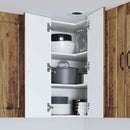 vidaXL Fali sarokszekrény LUCCA Antik Fa 57 x 57 x 80 cm Szerelt Fa