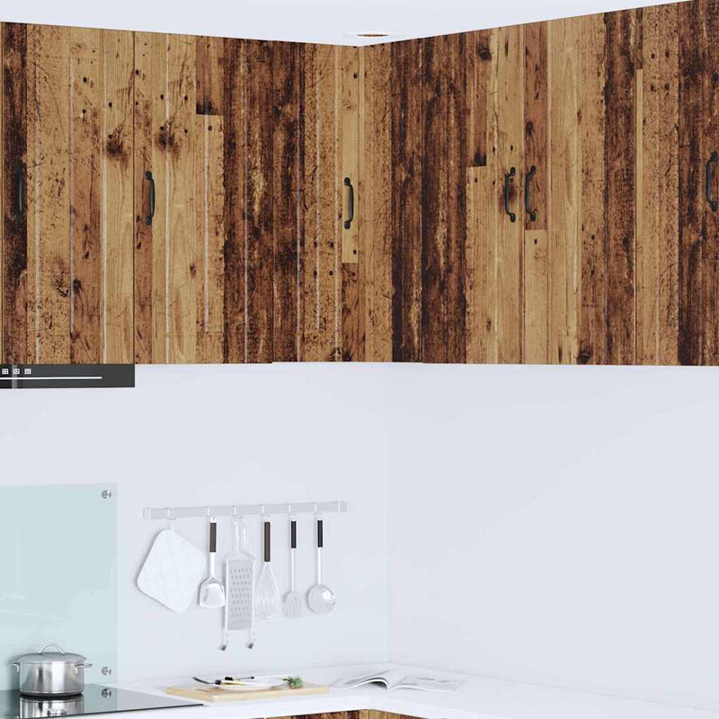 vidaXL Konyhaszekrény polcokkal Öreg fa 57 x 57 x 80 cm Faanyag