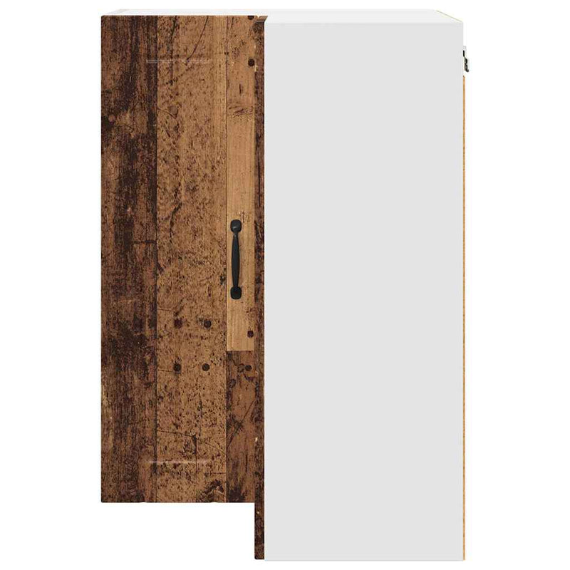 vidaXL Konyhaszekrény polcokkal Öreg fa 57 x 57 x 80 cm Faanyag