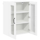 vidaXL Fali üveges szekrény LUCCA Fehér 60 x 31 x 80 cm Szerelt Fa