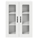 vidaXL Fali üveges szekrény LUCCA Fehér 60 x 31 x 80 cm Szerelt Fa