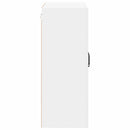 vidaXL Fali üveges szekrény LUCCA Fehér 60 x 31 x 80 cm Szerelt Fa