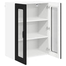 vidaXL Konyhaszekrény polcokkal Fekete 60 x 31 x 80 cm Faanyag