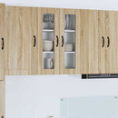 vidaXL Konyhaszekrény polcokkal Sonoma tölgy 60 x 31 x 80 cm Faanyag