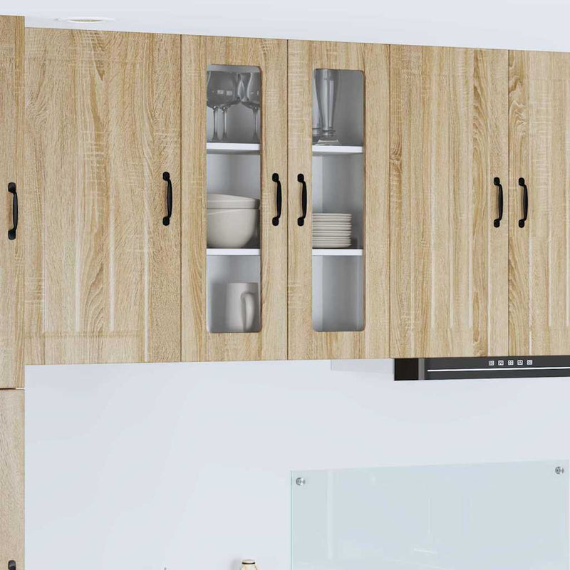 vidaXL Konyhaszekrény polcokkal Sonoma tölgy 60 x 31 x 80 cm Faanyag