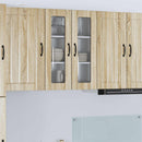 vidaXL Fali üveges szekrény LUCCA Sonoma Tölgy 60 x 31 x 80 cm