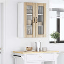 vidaXL Fali üveges szekrény LUCCA Sonoma Tölgy 60 x 31 x 80 cm
