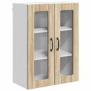 vidaXL Fali üveges szekrény LUCCA Sonoma Tölgy 60 x 31 x 80 cm