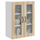 vidaXL Fali üveges szekrény LUCCA Sonoma Tölgy 60 x 31 x 80 cm
