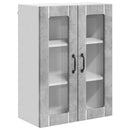 vidaXL Fali üveges szekrény LUCCA Betonszürke 60 x 31 x 80 cm