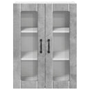 vidaXL Fali üveges szekrény LUCCA Betonszürke 60 x 31 x 80 cm
