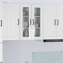 vidaXL Fali üveges szekrény LUCCA Magasfényű Fehér 60 x 31 x 80 cm