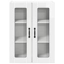 vidaXL Fali üveges szekrény LUCCA Magasfényű Fehér 60 x 31 x 80 cm