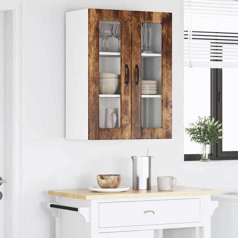 vidaXL Konyhaszekrény polcokkal Füstölt tölgy 60 x 31 x 80 cm Faanyag