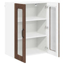 vidaXL Konyhaszekrény polcokkal Barna Tölgy 60 x 31 x 80 cm Faanyag