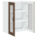 vidaXL Fali üveges szekrény LUCCA Barna Tölgy 60 x 31 x 80 cm