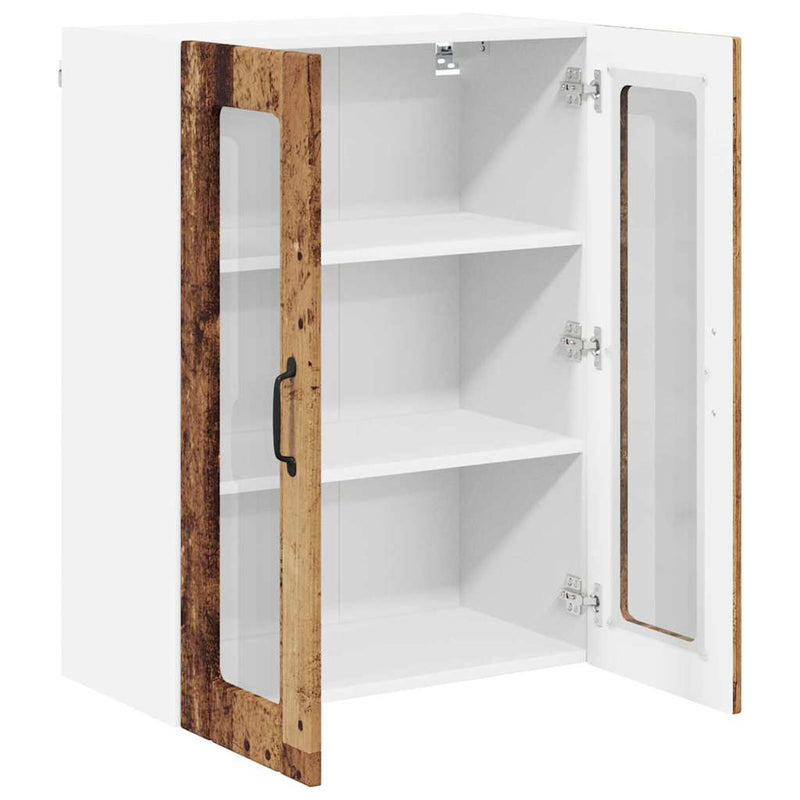 vidaXL Konyhaszekrény polcokkal Öreg fa 60 x 31 x 80 cm Faanyag