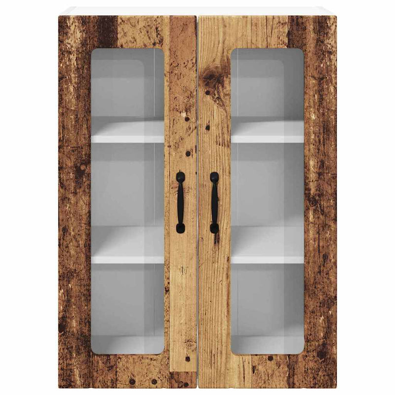 vidaXL Konyhaszekrény polcokkal Öreg fa 60 x 31 x 80 cm Faanyag