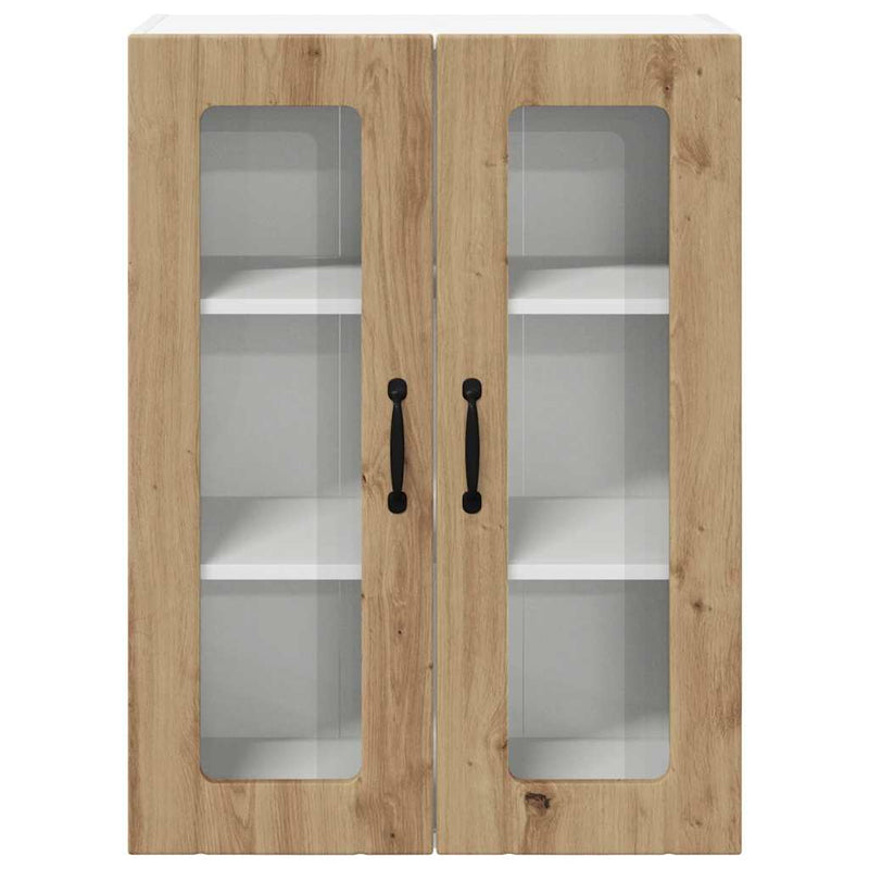 vidaXL Konyhaszekrény polcokkal Artisan tölgy 60 x 31 x 80 cm Faanyag