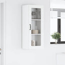 vidaXL Fali üveges szekrény LUCCA Fehér 40 x 31 x 100 cm Szerelt Fa