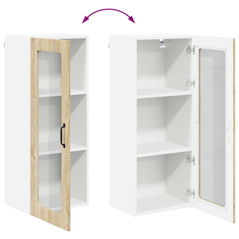 vidaXL Konyhaszekrény polcokkal Sonoma tölgy 40 x 31 x 100 cm Faanyag