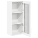vidaXL Fali üveges szekrény LUCCA Betonszürke 40 x 31 x 100 cm