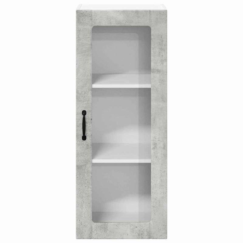 vidaXL Konyhaszekrény polcokkal Beton Szürke 40 x 31 x 100 cm Faanyag