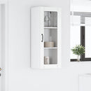 vidaXL Fali üveges szekrény LUCCA Magasfényű Fehér 40 x 31 x 100 cm