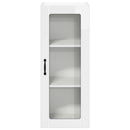 vidaXL Fali üveges szekrény LUCCA Magasfényű Fehér 40 x 31 x 100 cm