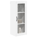 vidaXL Fali üveges szekrény LUCCA Magasfényű Fehér 40 x 31 x 100 cm