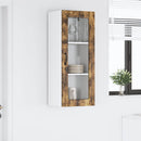 vidaXL Fali üveges szekrény LUCCA Füstös Tölgy 40 x 31 x 100 cm