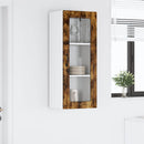 vidaXL Fali üveges szekrény LUCCA Füstös Tölgy 40 x 31 x 100 cm