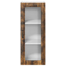 vidaXL Fali üveges szekrény LUCCA Füstös Tölgy 40 x 31 x 100 cm